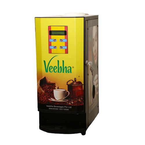 Veebha ABS Plastic Tea Vending Machine, For Offices