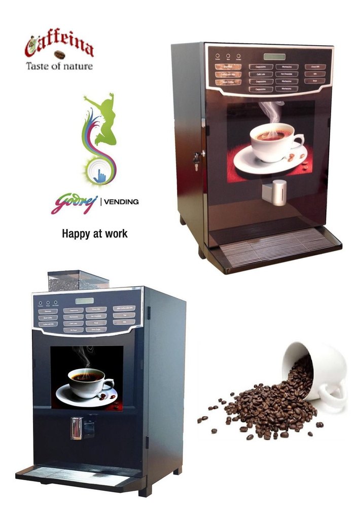 Godrej Minifresh Espresso Vending Machine, 3 Cups/Min