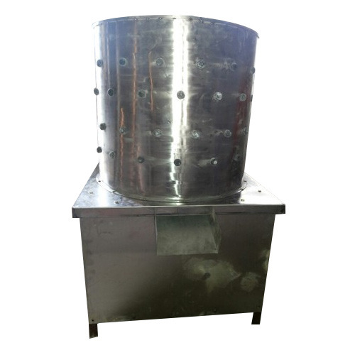 SS Chicken Defeathering Cleaning Machine, 5 Birds