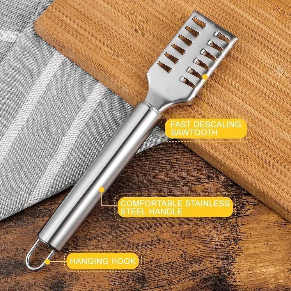 Merayo itsico Fish Scale Remover, Fish Cleaning Tools For Kitchen, Steel