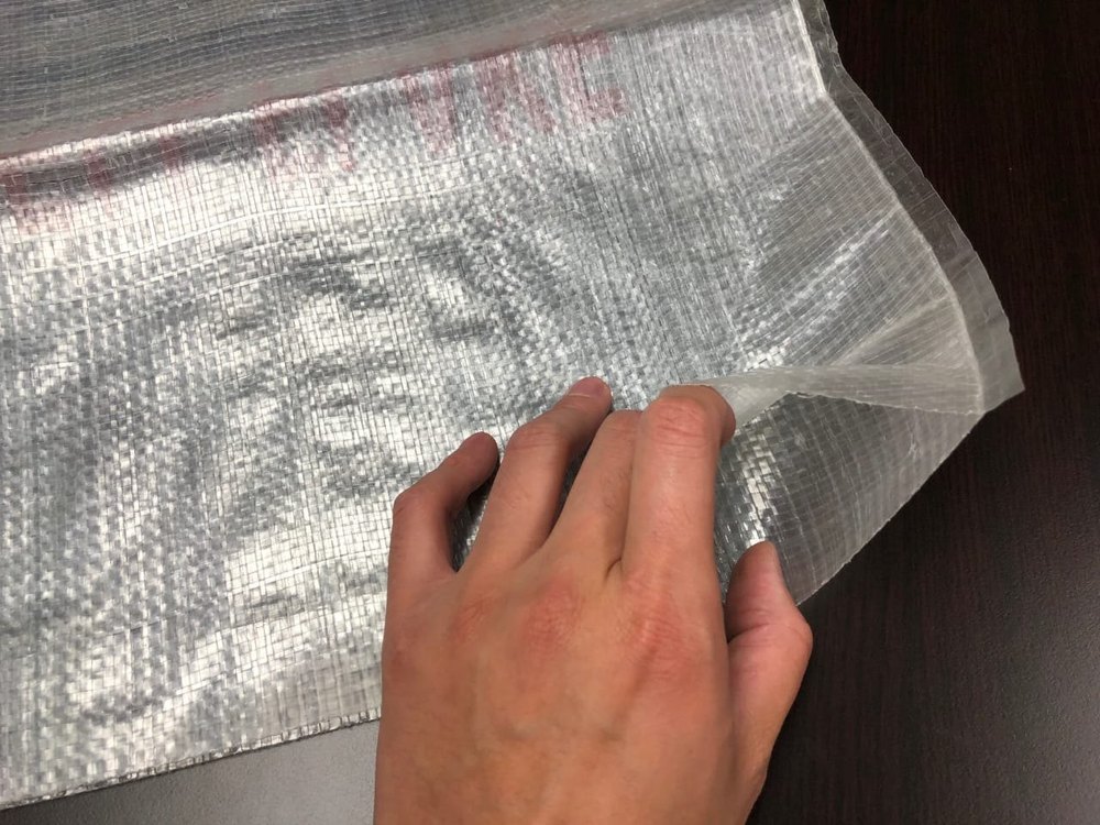 Polypropylene PP Woven Natural Bag, For Packaging