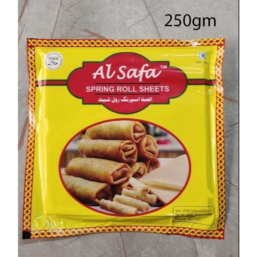 AL Safa Maida 250gm Spring Roll Dough Sheets, Packaging Type: Packet