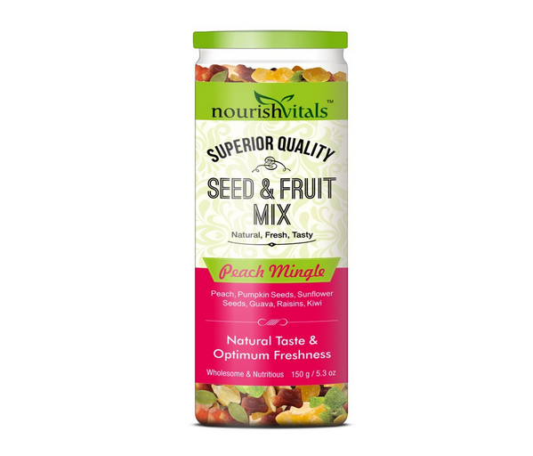 Nourish Vitals Seed And Fruit Mix - Peach Mingle - Breakfast