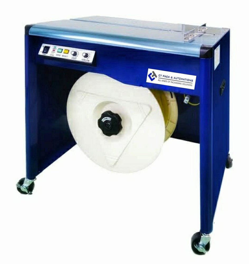 Iron Single Phase Table Top Currency Strapping Machine, Capacity: 40Kg, 2.3sec