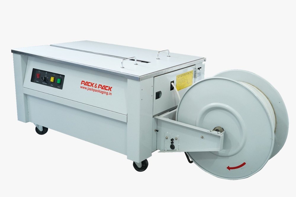 Stainless Steel Low Table Strapping Machine, For Industrial, 1.5 Sec/Strap