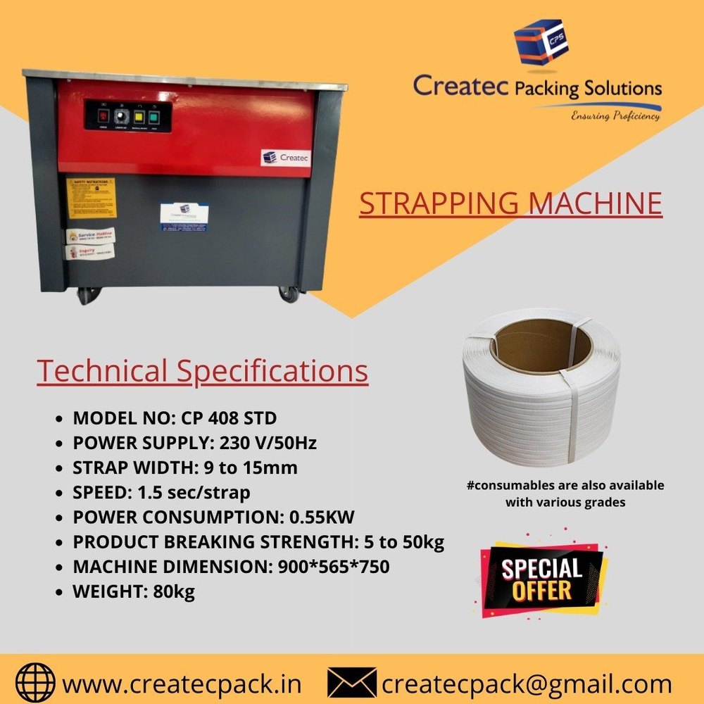 Strapping Machine, Packaging Type: Box Packing