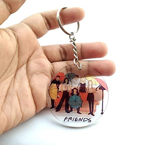 Transparent Printed Acrylic Keychain, Packaging Type: Packet