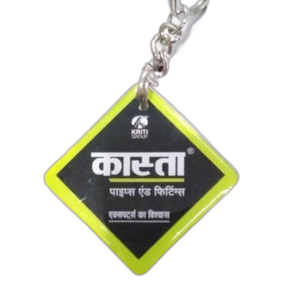 Multicolor Acrylic Keychain Printing Service, Packaging Type: Polybag, 6 mm