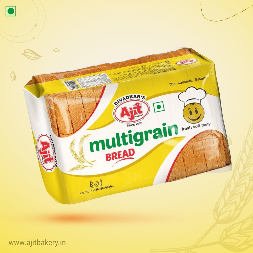 Ajit Multigrain Bread, For Home, Packaging Size: 300gm