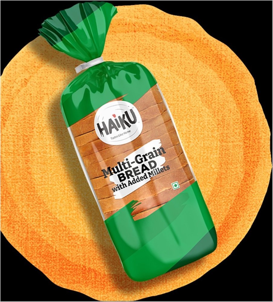 Haiku Multi Grain Bread, For Food, Packaging Size: 350gm