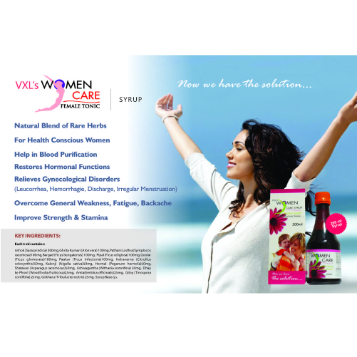 Vee Excel Drugs Women Herbal Syrup for Blood Purification