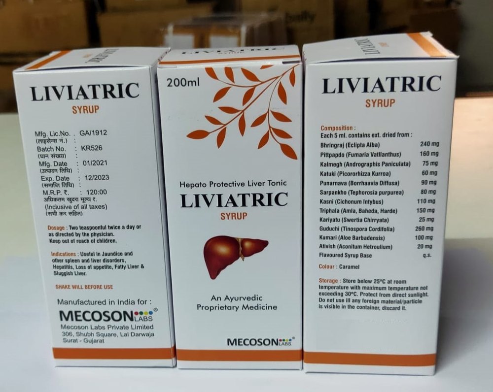 Ayurvedic Liver Tonic Syrup, 200ml