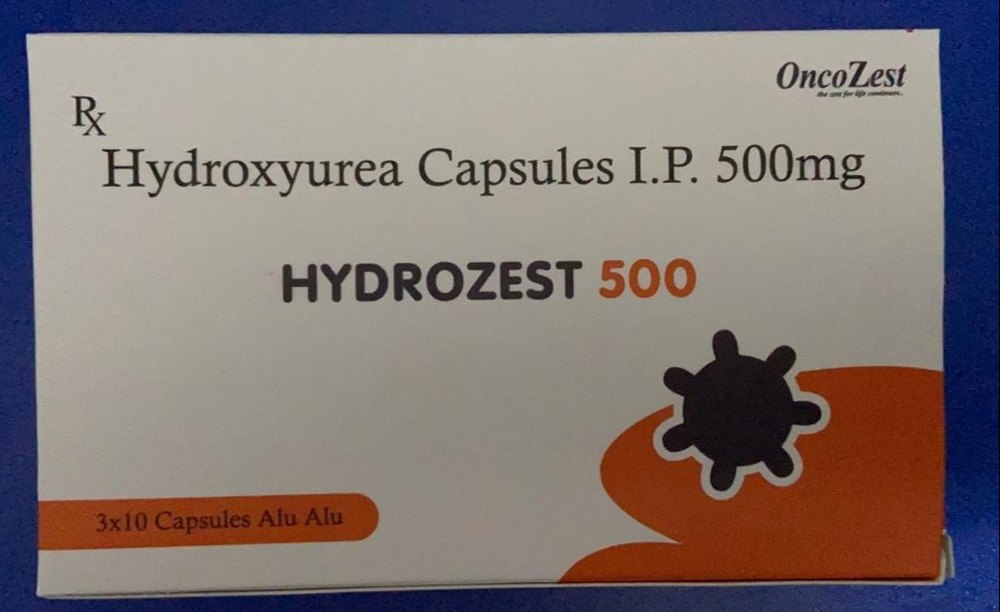 Hydrozest Hydroxy Urea Hyderozest 500mg Capsules, Zee Lab, 1 X 3 Strip