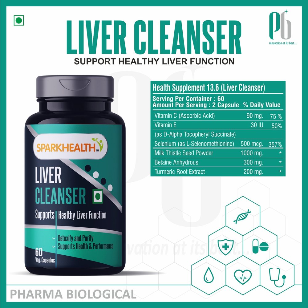 Sparkhealth Health Supplement Liver Cleanser Capsules