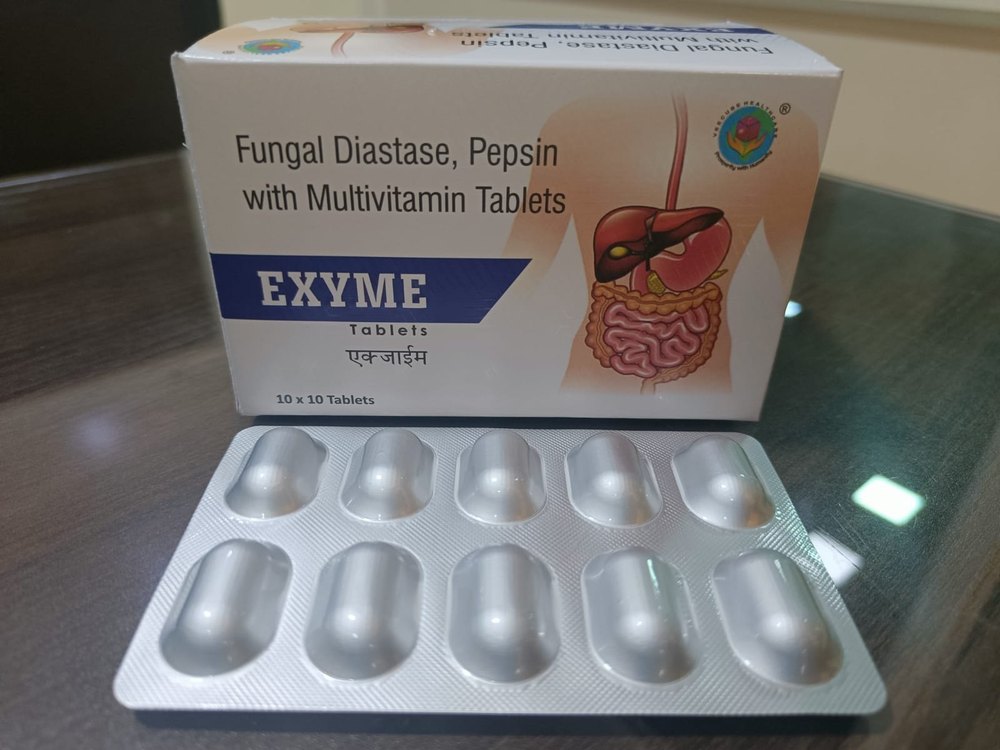 Fungal Diastase 50mg Pepsin 40mg With Multivitamins Tablet, 10x10, Non Prescription