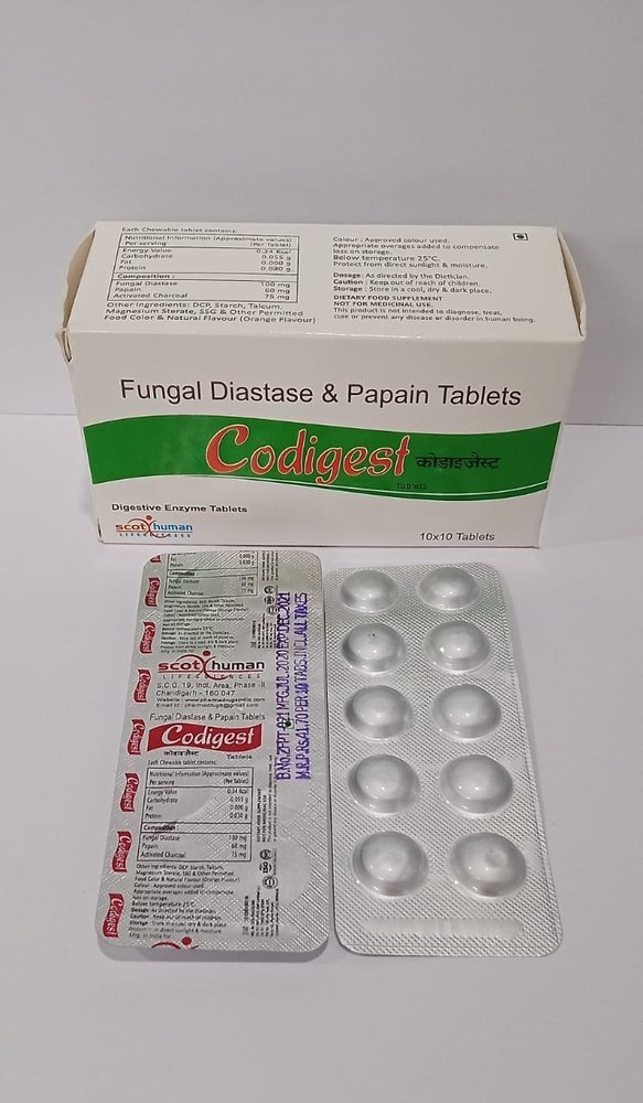 Digestion Tablet Codisgest, 10x10, Prescription
