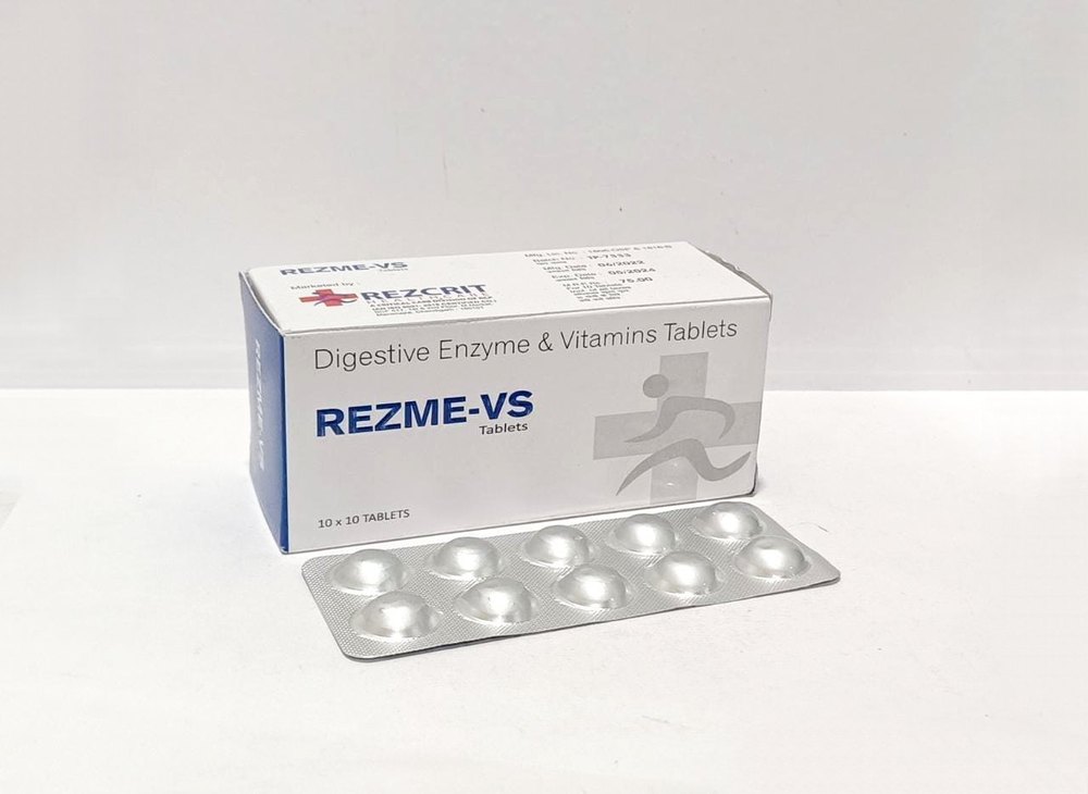 Digestive Enzyme and Vitamins Tablets, 10 X 10