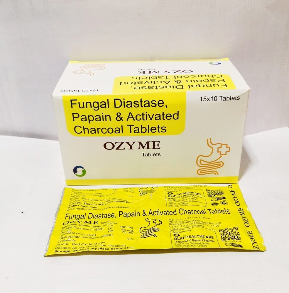 OZYME TABLETS, 10x10 Strip Pack, Prescription