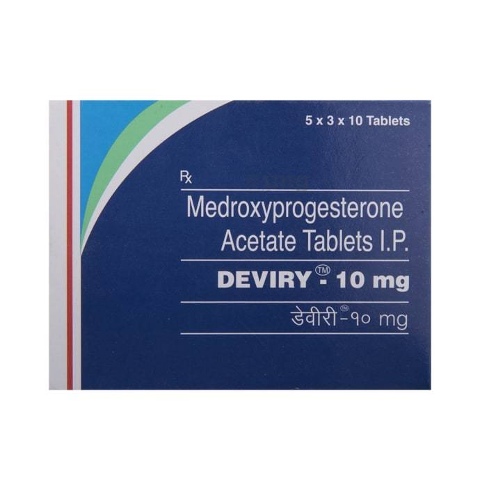 Deviry Medroxyprogesterone Acetate Tablets, Packaging Type: Box