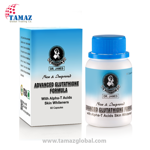 Dr James Natural Herbal Gluta Skin Whitening Capsules For Skin Whitening