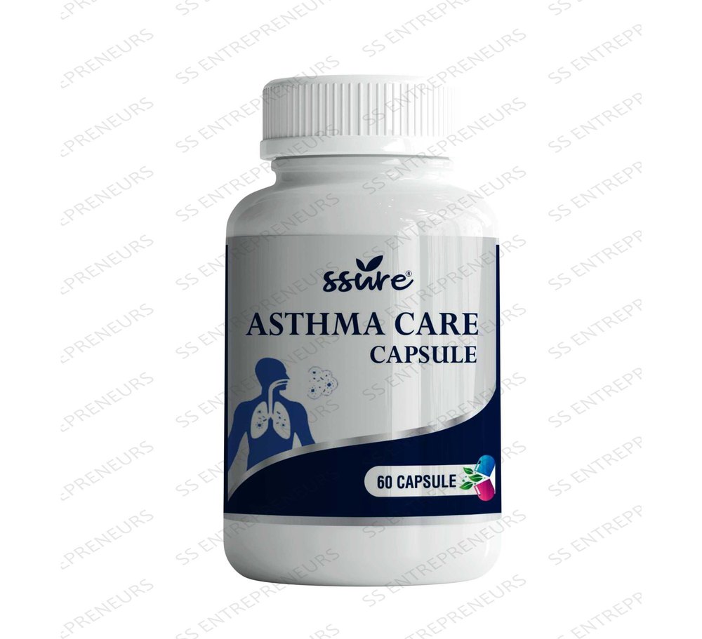 SS 500mg Asthma Care Herbal Capsule, Packaging Type: Bottle, Natural