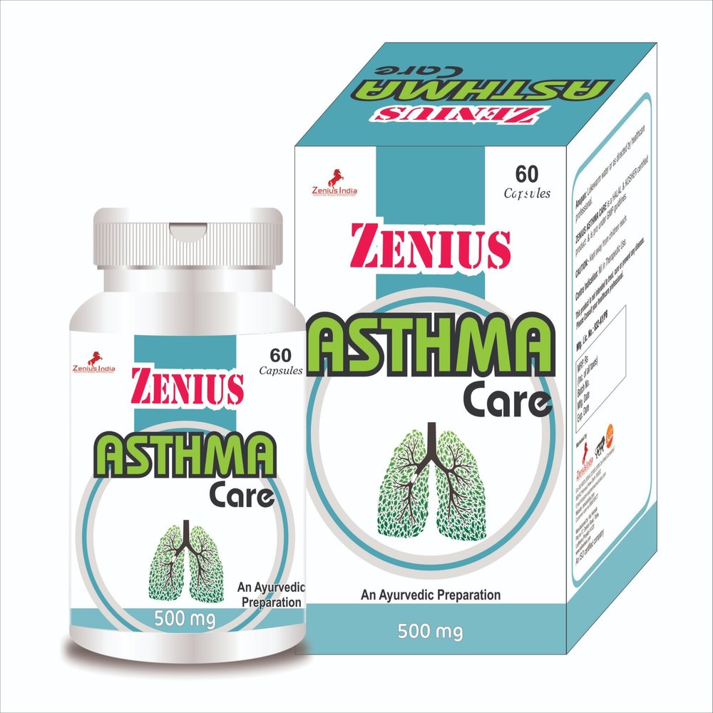 Zenius Asthma Care Capsule for Complete Solution of Asthma (60 Capsules)