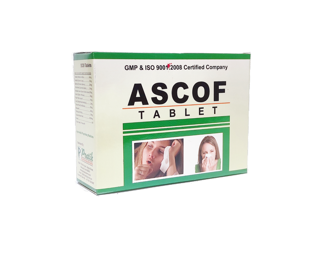Ayurvedic Herbal Tablet for Respiratory Disorder - Ascof Tablet, in Pan India