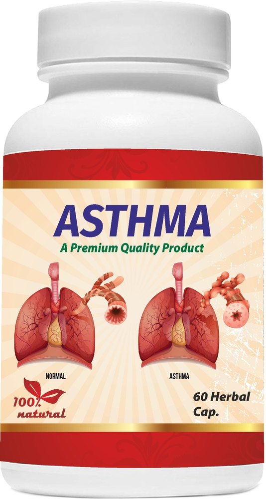 Asthma Herbal Capsule, For Cough & Cold, 500mg