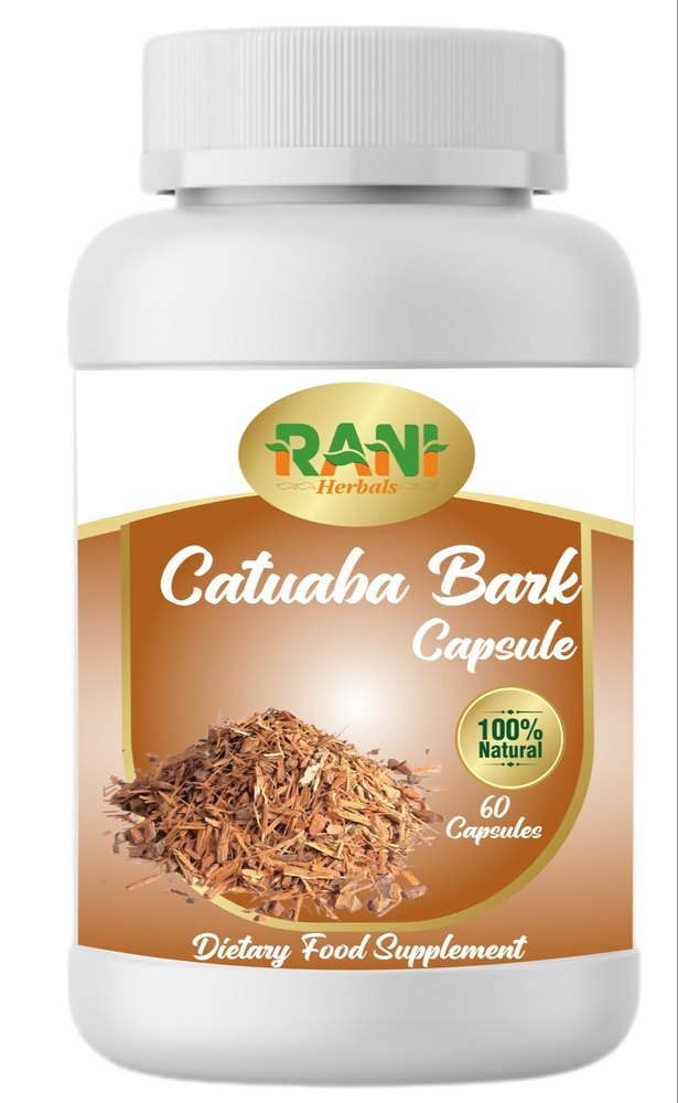 Catuaba Bark Extract Capsule, Packaging Size: 60 Capsules, Packaging Type: Plastic Bottle