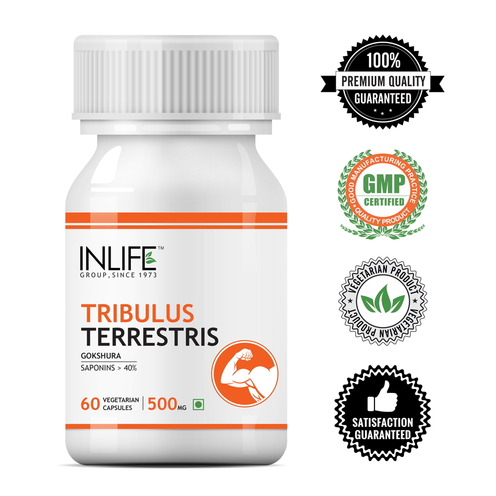 Inlife Body Growth Tribulus Terrestris Capsules, Packaging Type: Hdpe Bottle, Packaging Size: 60