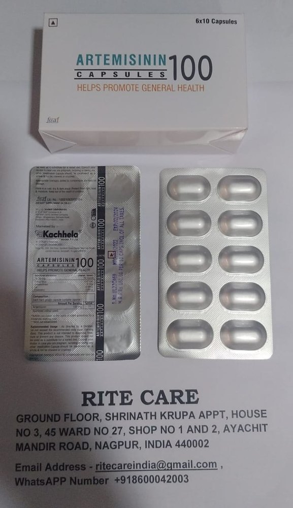 Artemisinin 100mg Capsules, Helps improve General Health, 6 X 10