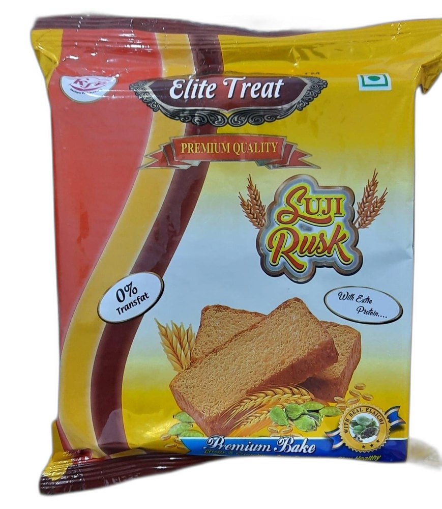 Elite Treat Suji Rusk, Packaging Type: Packet, Packaging Size: 75 Gm, 150 Gm And 225 Gm