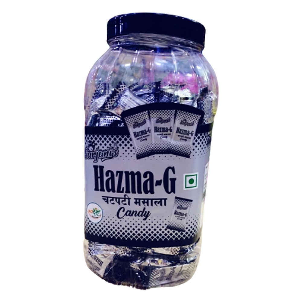 Surjani\'s Brown Hazma G Chatpati Masala Candy, Packaging Type: Plastic Jar