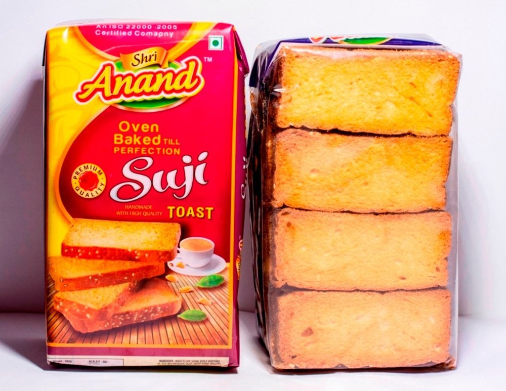 Shree Anand 250g Suji Rusk, Packaging Type: Packet