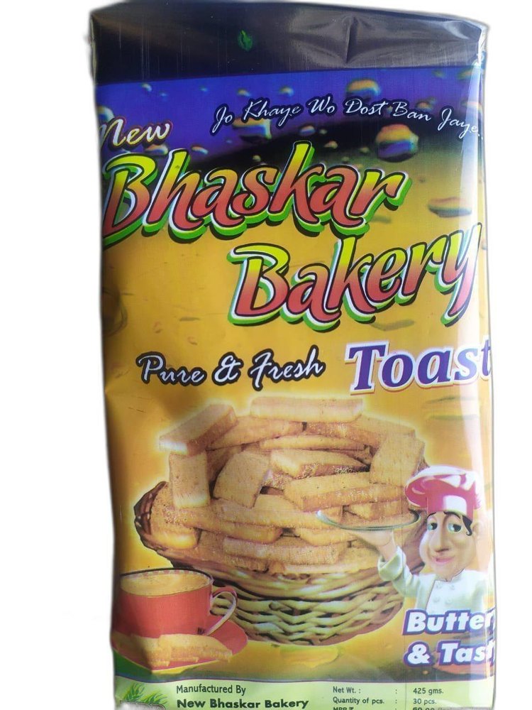 Butter Toast Rusk, 425 G, Packaging Size: 30 Piece