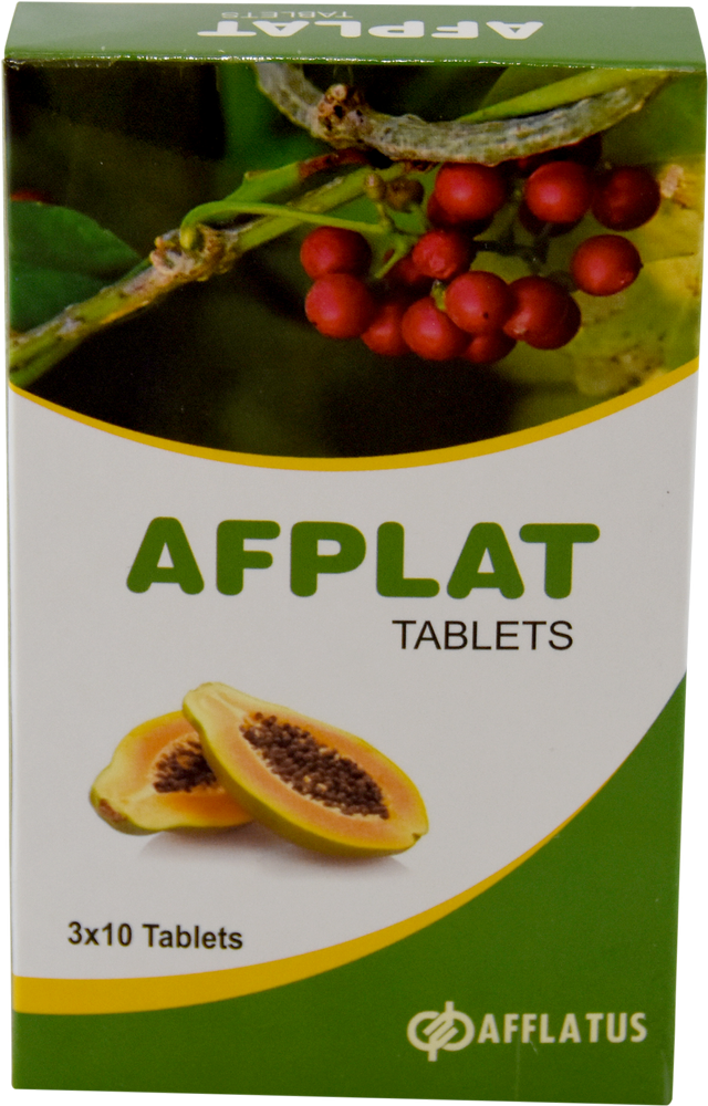 Afflatus Medicine Grade Afplat Ayurvedic Platelets Tablets, Packaging Type: Strips