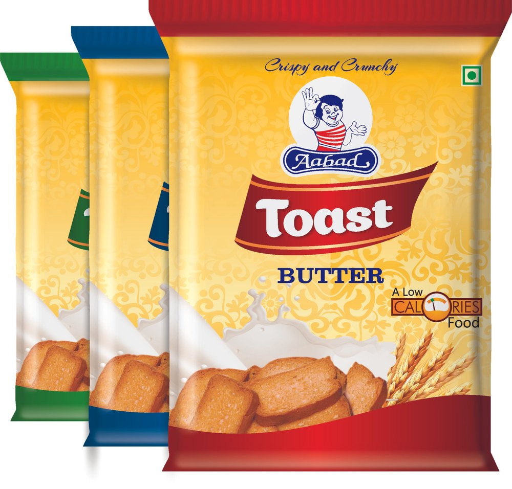 Aabad Butter Toast (200 gm), Packaging Type: Packet, Packaging Size: 400gm