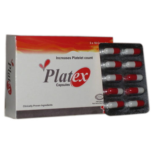 Platex Ayurvedic Platelet Count Medicine, 30 Capsules