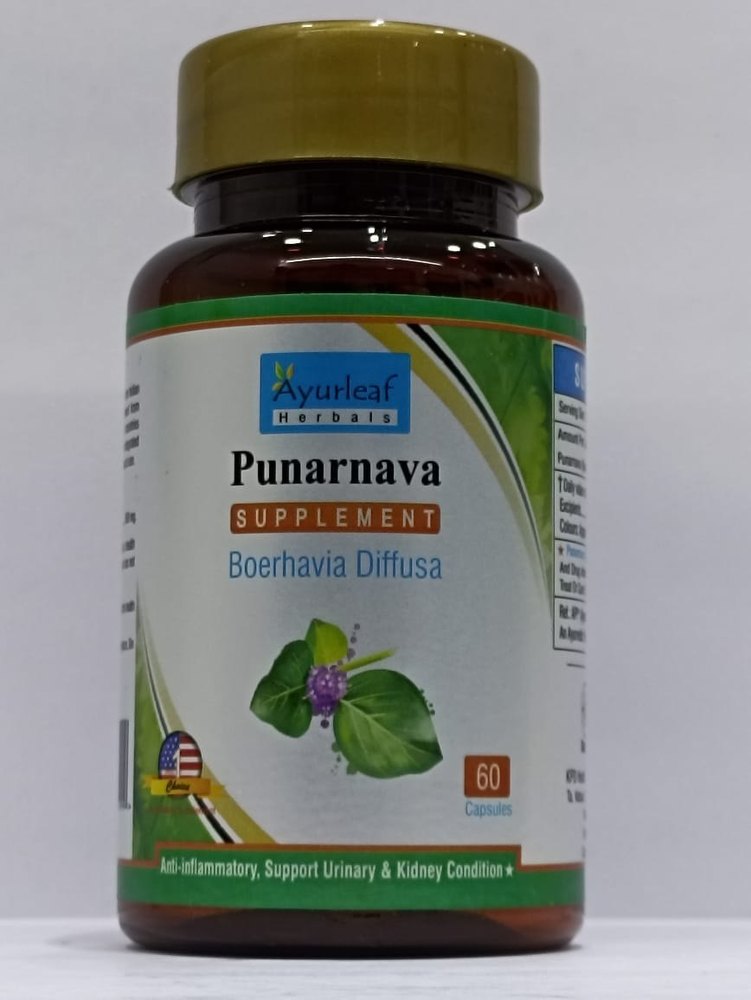 Green Punarnava Boerhaavia Diffusa, Packaging Type: Pet Bottle, Packaging Size: 1 X 60 Caps