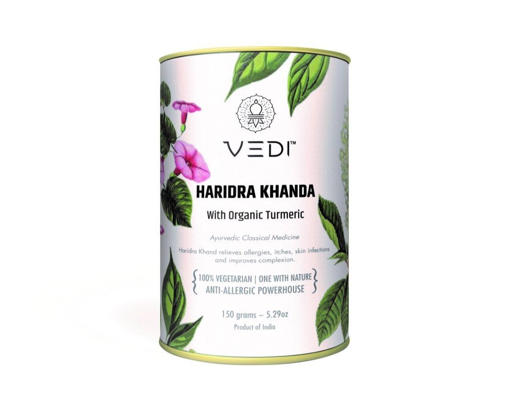 Vedi Haridra Khand (150gm), Packaging Type: Tin Can, Grade Standard: Food Grade