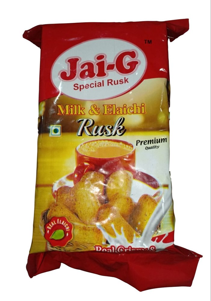 Jai G Milk Elaichi Rusk, Packaging Type: Packet