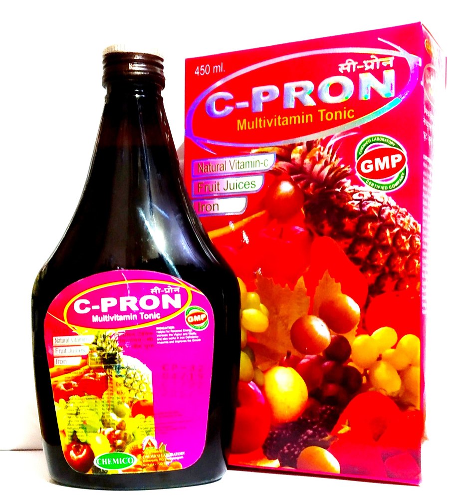 CHEMICO C-PRON Multivitamin Tonic, For Oral, 450 ML