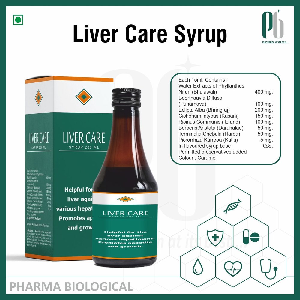 Liver care syrup, Pharma Biological, 200 ml