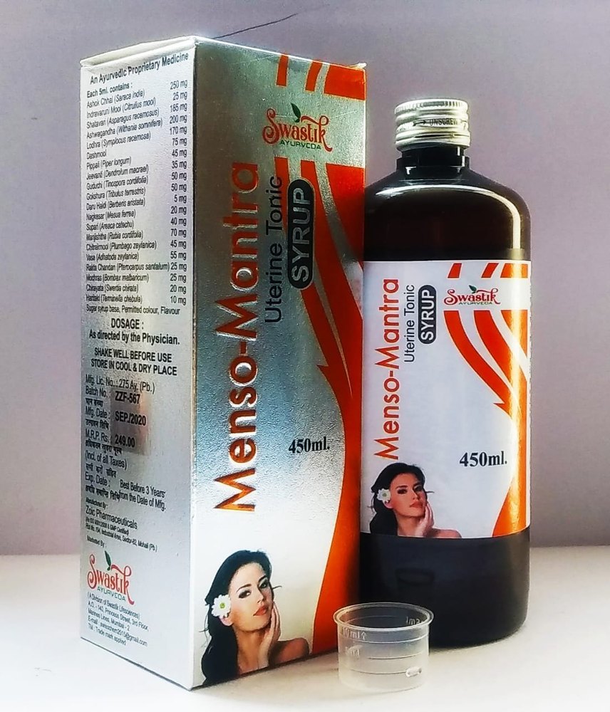 Menso-Mantra syp (UTERINE TONIC), For Clinical, Packaging Size: 200ml With Carton