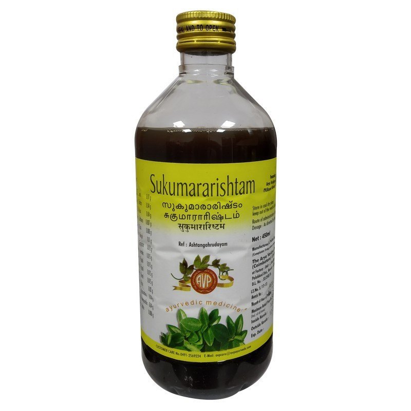 Syrup AVP Sukumararishtam 450ml, Packaging Type: Bottle