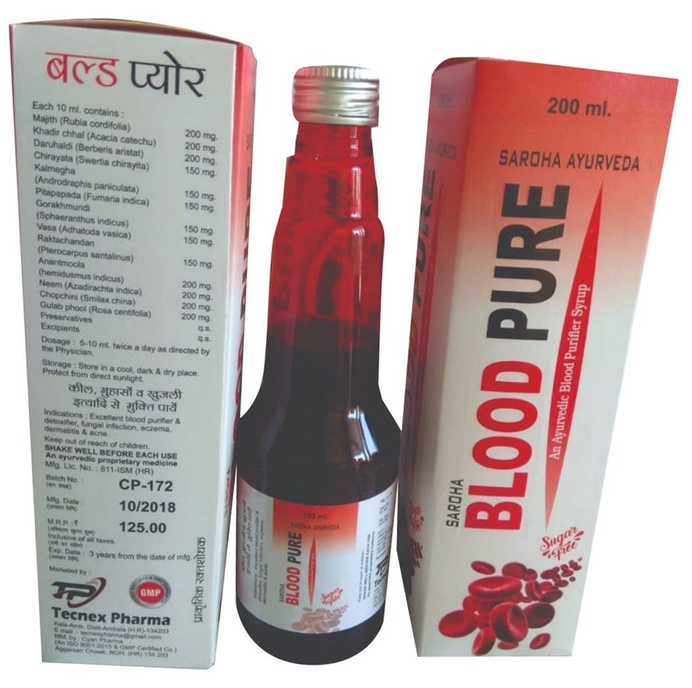 Ayurvedic Blood Pure Syrup, Packaging Type: Bottle, Packaging Size: 200 ml