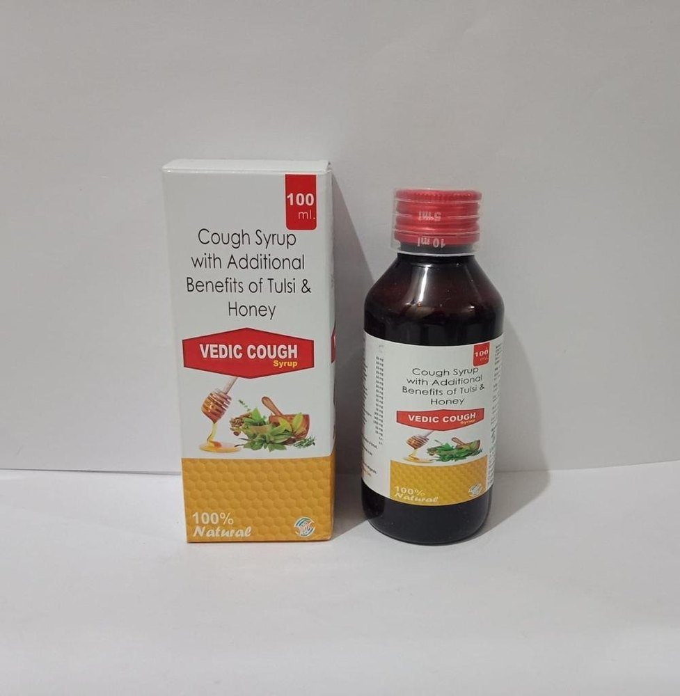 Vedic Cough Syrup With Tulsi and Honey, 100 ml