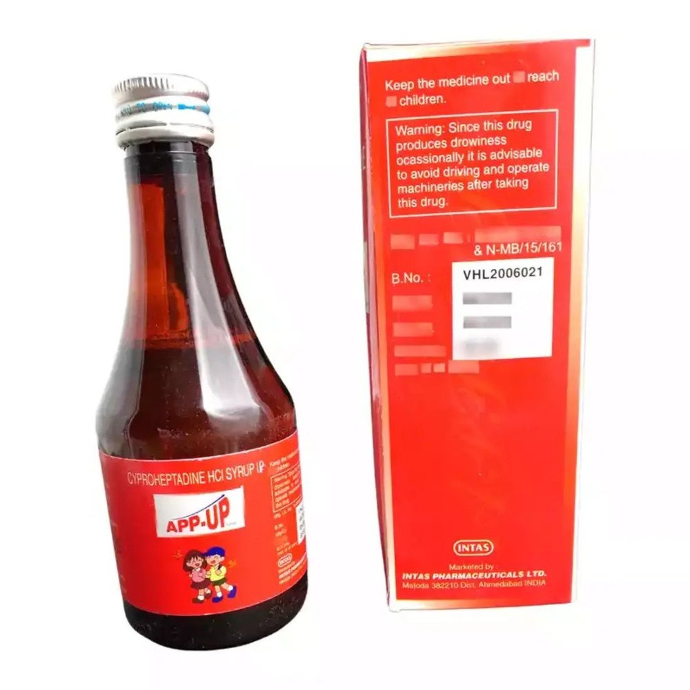 2mg+275mg APP-UP SYRUP Appetite Stimulant, For Personal, Packaging Size: 1x1