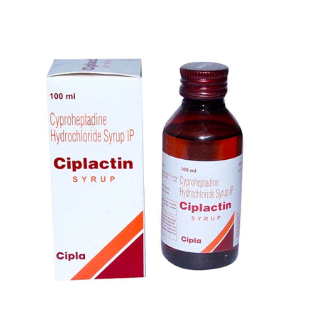 Piplactin Syrup (Cyproheptadine (2mg/5ml) + Tricholine Citrate (275mg/5ml))