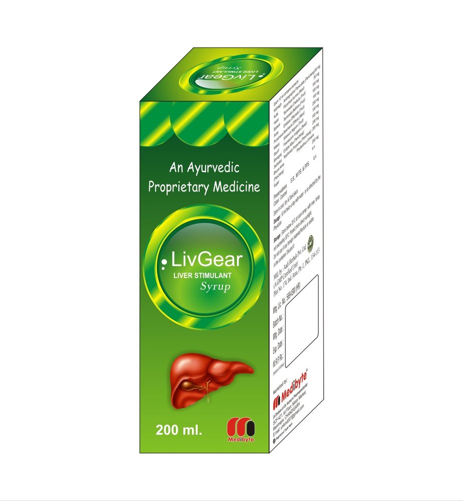 LivGear Liver Stimulant Syrup, Plastic Bottle